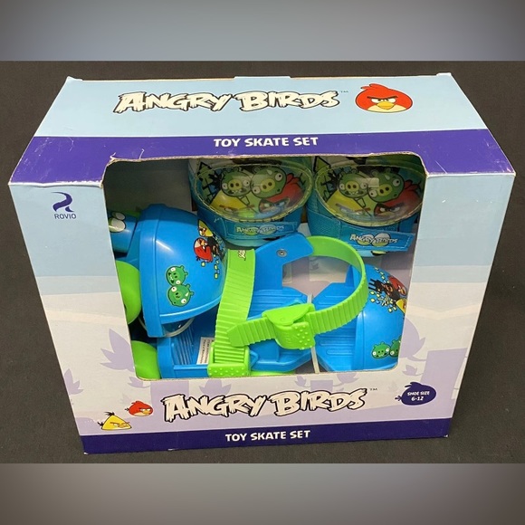 Angry Birds Toy Skate Set Shoe Size 6-12 Brand NEW in Box - Picture 2 of 5